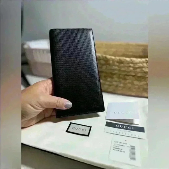 GUCCI MEN/WOMAN LONG WALLET MADE IN ITALY - Picture 1 of 15